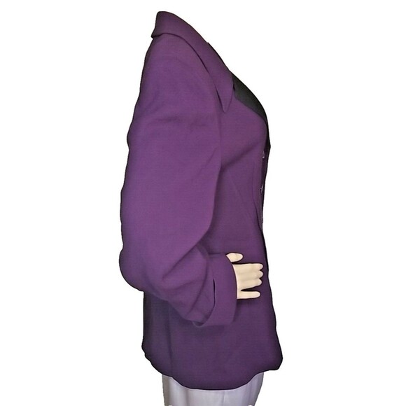 Herbert Grossman Cynthia Sobel Blazer Wool Blend 16 Purple NWT Vintage - Picture 3 of 14
